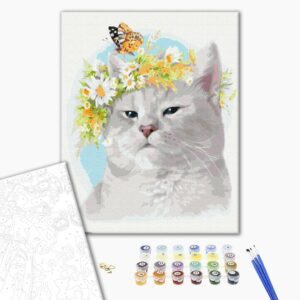 Malowanie po numerach Humor kota