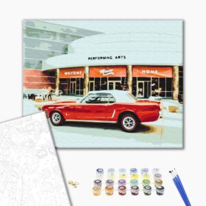 Malowanie po numerach Retro na ulicach miasta