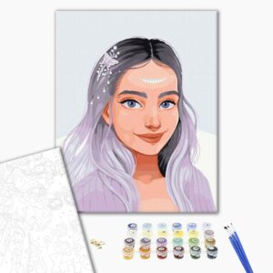 Malowanie po numerach Art fioletowy