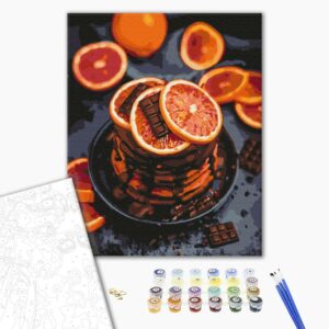Malowanie po numerach Placki cytrusowe