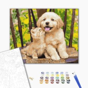 Malowanie po numerach Małe przyjaciele