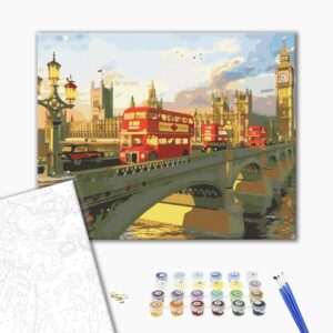 Malowanie po numerach Wieczorny Londyn.