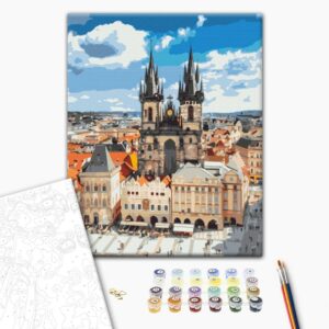 Malowanie po numerach Ratusz w Pradze