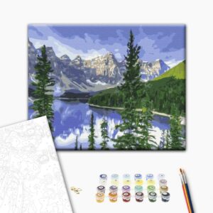 Malowanie po numerach Krajobraz gór