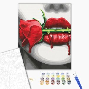 Malowanie po numerach Сiernie pasji