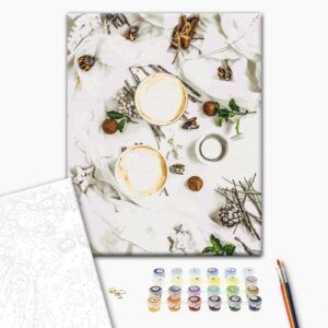 Malowanie po numerach Biały flatley