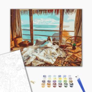 Malowanie po numerach Malediwska przytulność