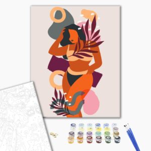 Malowanie po numerach Jasna przepiękna kobieta