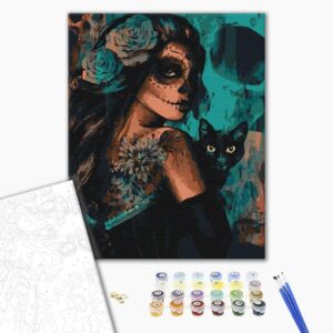 Malowanie po numerach Pani Halloween