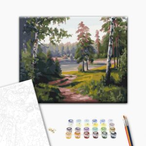 Malowanie po numerach Dolina brzozowa