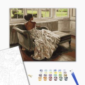 Malowanie po numerach Ciepła pani