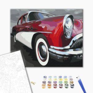 Malowanie po numerach Prędkość retro