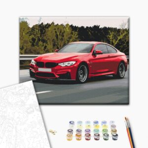 Malowanie po numerach Samochód sportowy