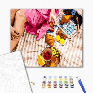 Malowanie po numerach Przysmaki na piknik