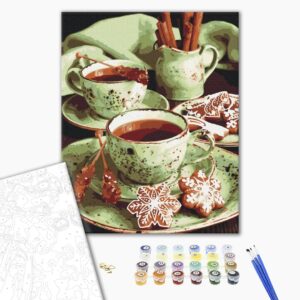 Malowanie po numerach Ciasteczka miętowe