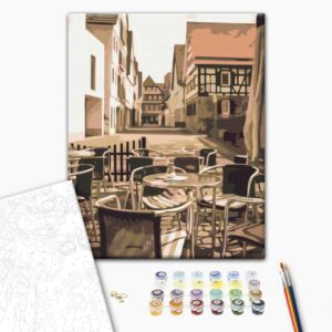 Malowanie po numerach Ulica kawowa