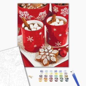 Malowanie po numerach Kakao śnieżne