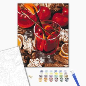 Malowanie po numerach Pikantne grzane wino