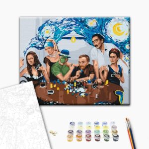 Malowanie po numerach Przyjaciele arcydzieła