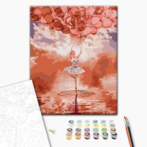 Malowanie po numerach Balerina na zachodzie