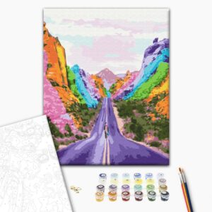 Malowanie po numerach Tęczowa ścieżka