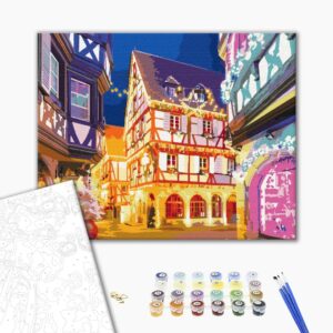 Malowanie po numerach Świąteczne światełka