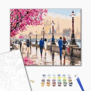 Malowanie po numerach Spacer po romantycznym Londynie