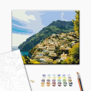 Malowanie po numerach Miasto w zieleni