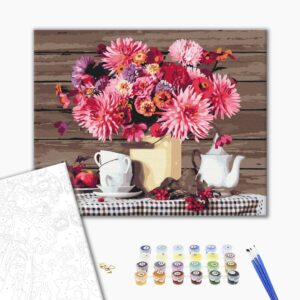 Malowanie po numerach Martwa natura poza miastem