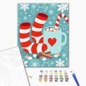 Malowanie po numerach Chodźmy na zimę