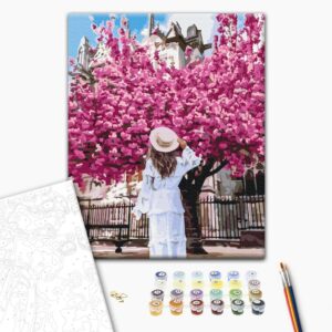 Malowanie po numerach Kwitnąca Notre Dame de Paris © Tany Moko