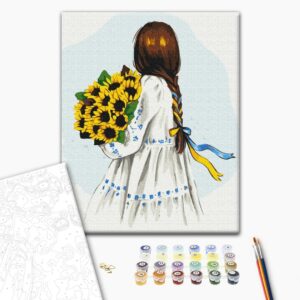 Malowanie po numerach Kwiaty Ukrainy ©Alla Berezovska