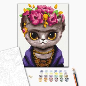 Malowanie po numerach Kotka Fryda © Marianna Pashchuk