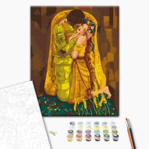 Malowanie po numerach W bezpiecznych ramionach ©Solomiya Kovalchuk