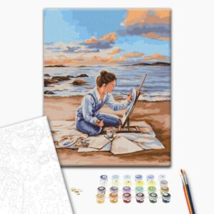 Malowanie po numerach Namalowany zachód @Daryna Mykhailyshyn