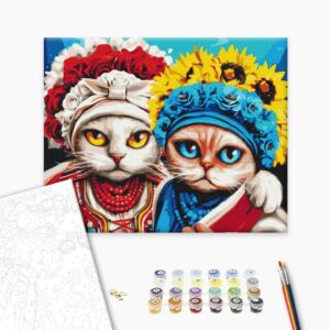 Malowanie po numerach Łapka wsparcia © Marianna Pashchuk