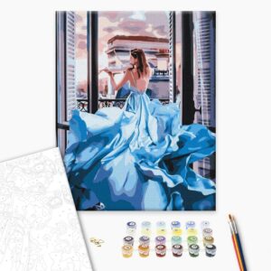 Malowanie po numerach Dziewczyna w sukience