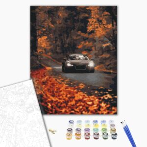 Malowanie po numerach Jesienna droga