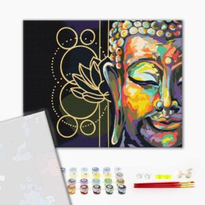 Malowanie po numerach Premium Symbole Buddy