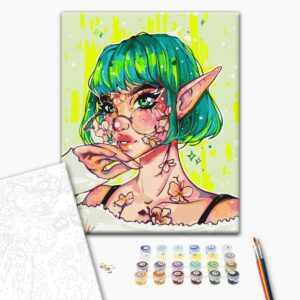 Malowanie po numerach Współczesny elf @nila_art_art