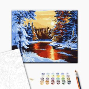 Malowanie po numerach Premium Bajeczna zima