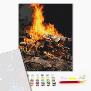 Malowanie po numerach Premium Ognisko