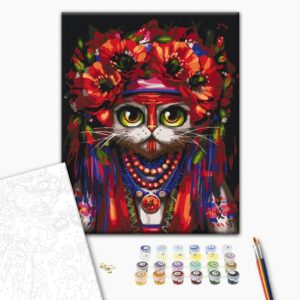 Malowanie po numerach Kitsya Motanka © Marianna Pashchuk