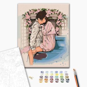 Malowanie po numerach Kwiatowe uściski ©Alla Berezovska