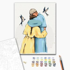 Malowanie po numerach Mocne uściski ©Alla Berezovska