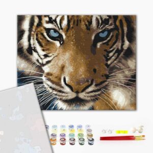 Malowanie po numerach Premium Spojrzenie tygrysa