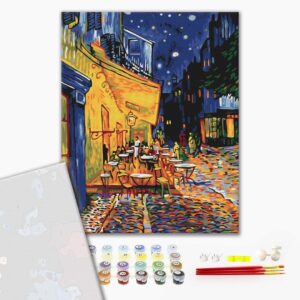 Malowanie po numerach Premium Nocna kawiarnia w Arles. van Gogh