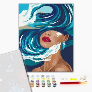 Malowanie po numerach Premium Ocean myśli