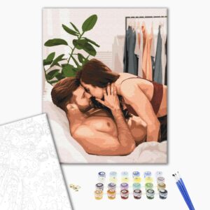 Malowanie po numerach Przytulne uściski