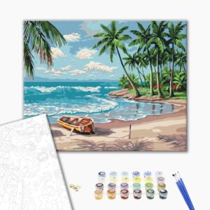 Malowanie po numerach Wybrzeże oceanu.